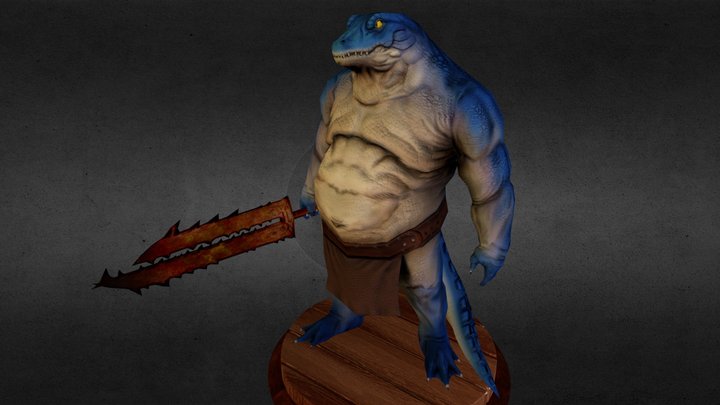 Alligator Enemy 3D Model