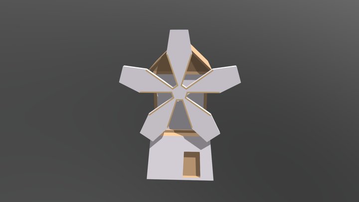 Mill Model Animation 3D Model