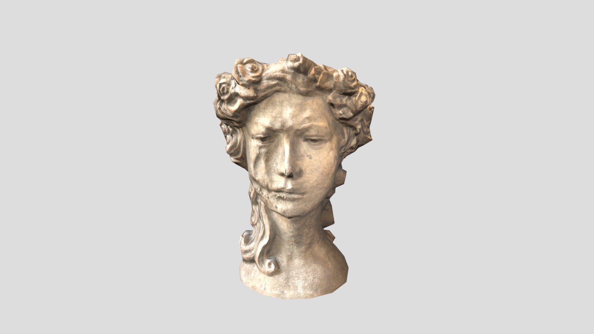 Female Head Statue Download Free 3D model by David Wigforss (dwigfor