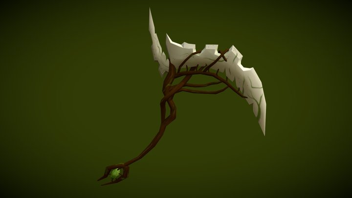 Venomous Scythe - WoW inspired weapon 3D Model