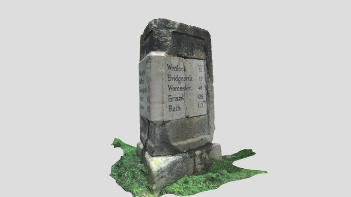 Column Milestone, Shrewsbury 3D Model