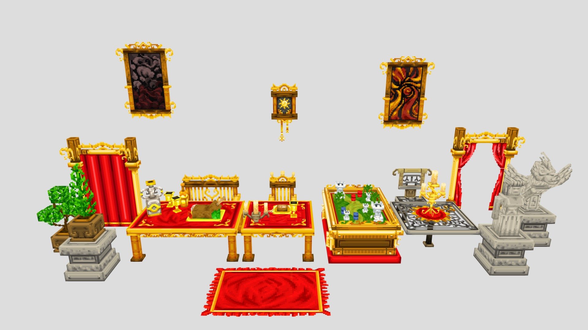 Royal Furniture Pack Volume 1 Buy Royalty Free 3D model by