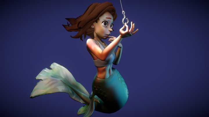 Curious Mermaid (Mermay2021) 3D Model