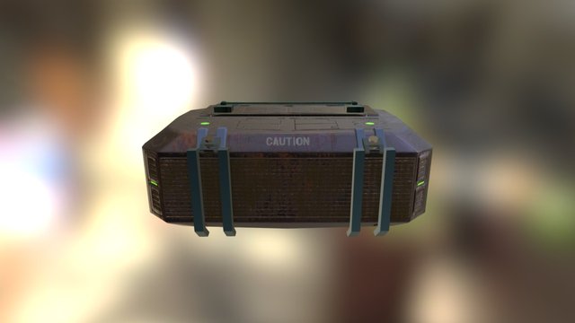 330 Sci Fi Crate 3D Model