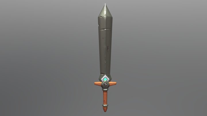 Stylized Sword 3D Model