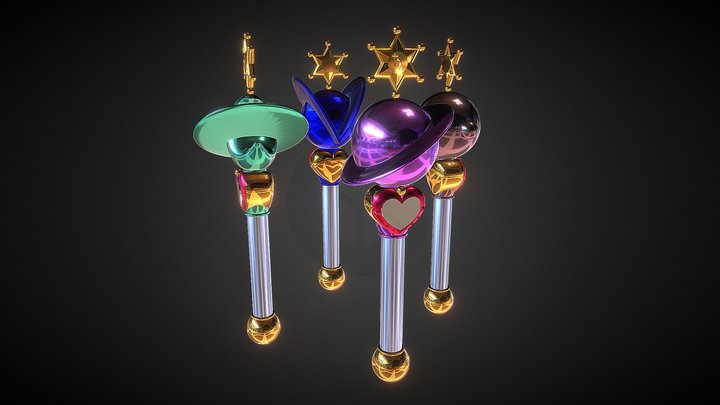 Outers Lip Rods 3D Model