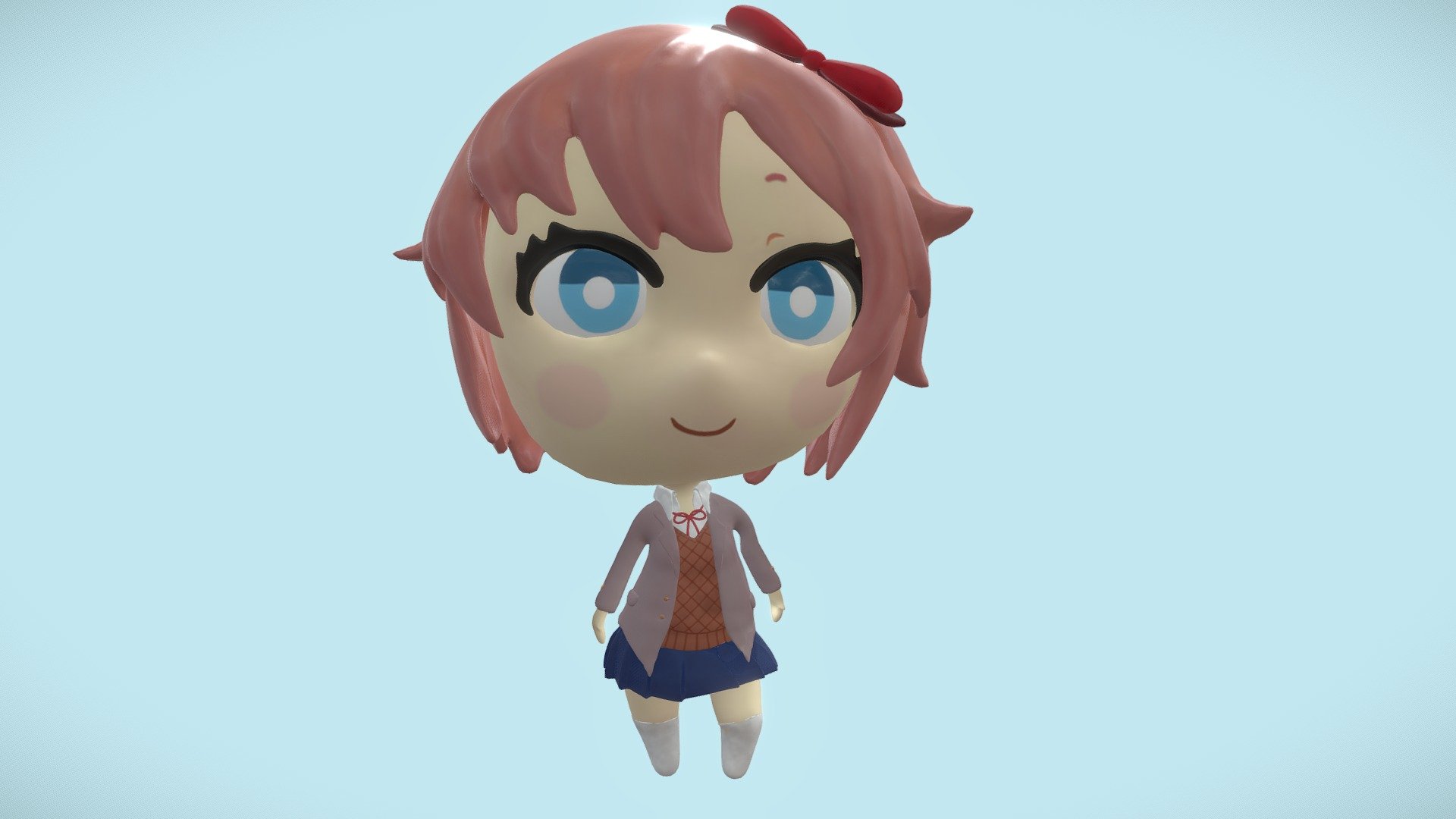 Chibi Sayori Dancing 3d Model By Alton Rice Altonrice B4884e3