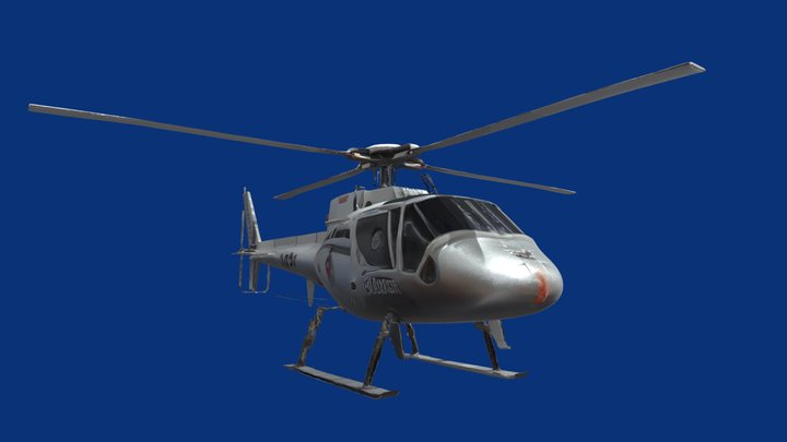 [🔵Rodin] Squirrel Eurocopter AS350 Écureuil 3D Model