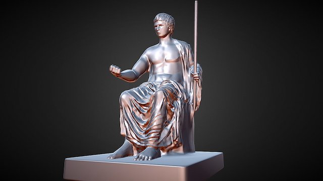 MODEL-07 Statue Of Augustus As Jupiter Haris 3D Model