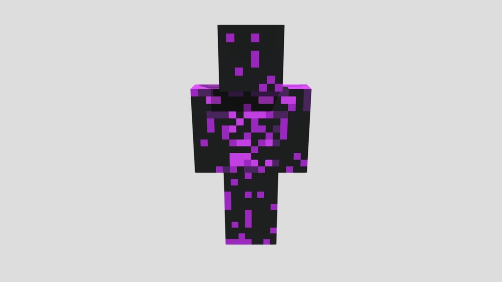 Ashswagg 3D Model – Minecraft Style Character