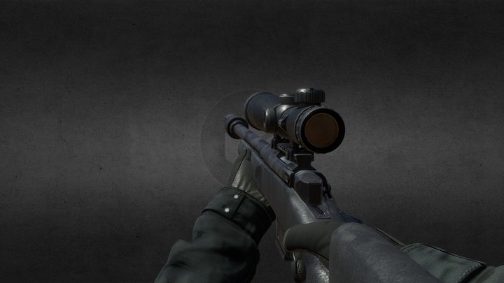 sniper animated – Free 3D Model STL