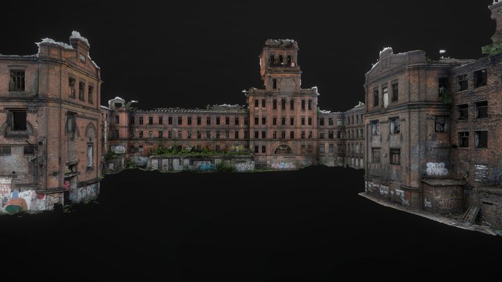 Red Triangle - Dead Factory / RealityCapture 3D Model