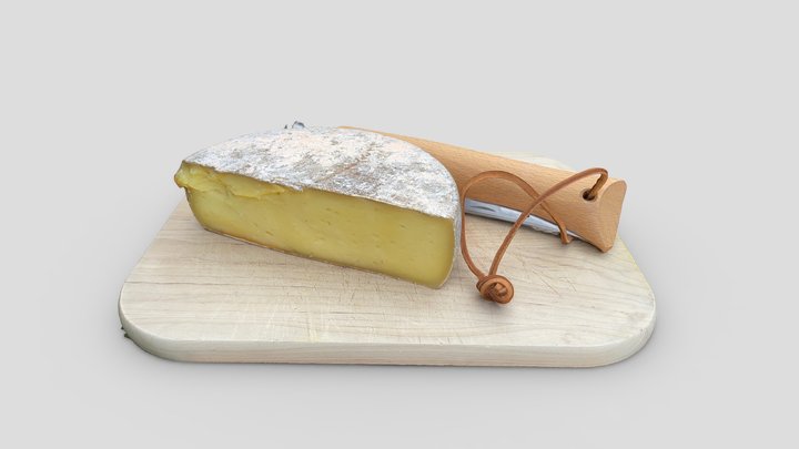 Tomme cheese & opinel knife – Free 3D Model STL