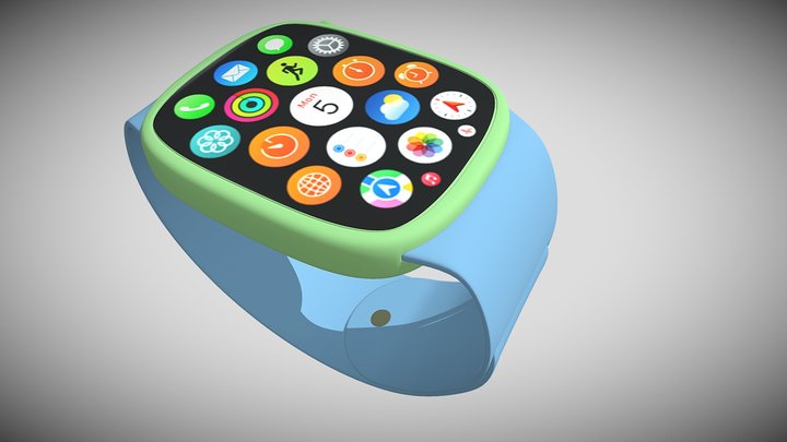 Apple Watch with texture 3D Model