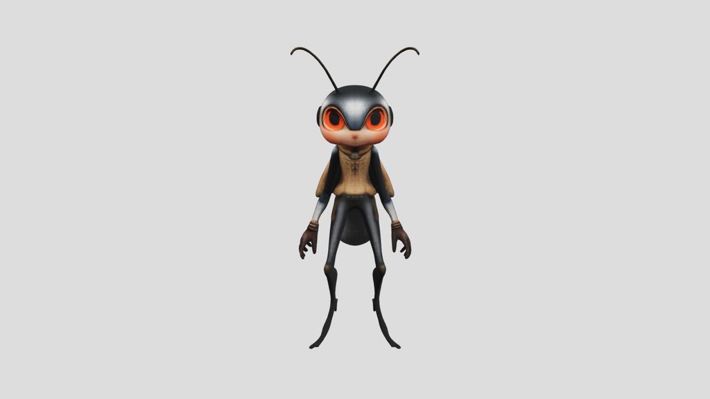 Stylized Humanoid Cricket