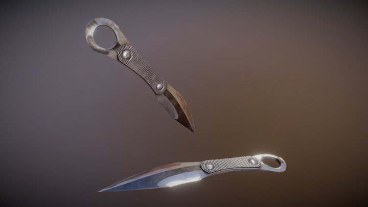 Combat Knife 3D Model