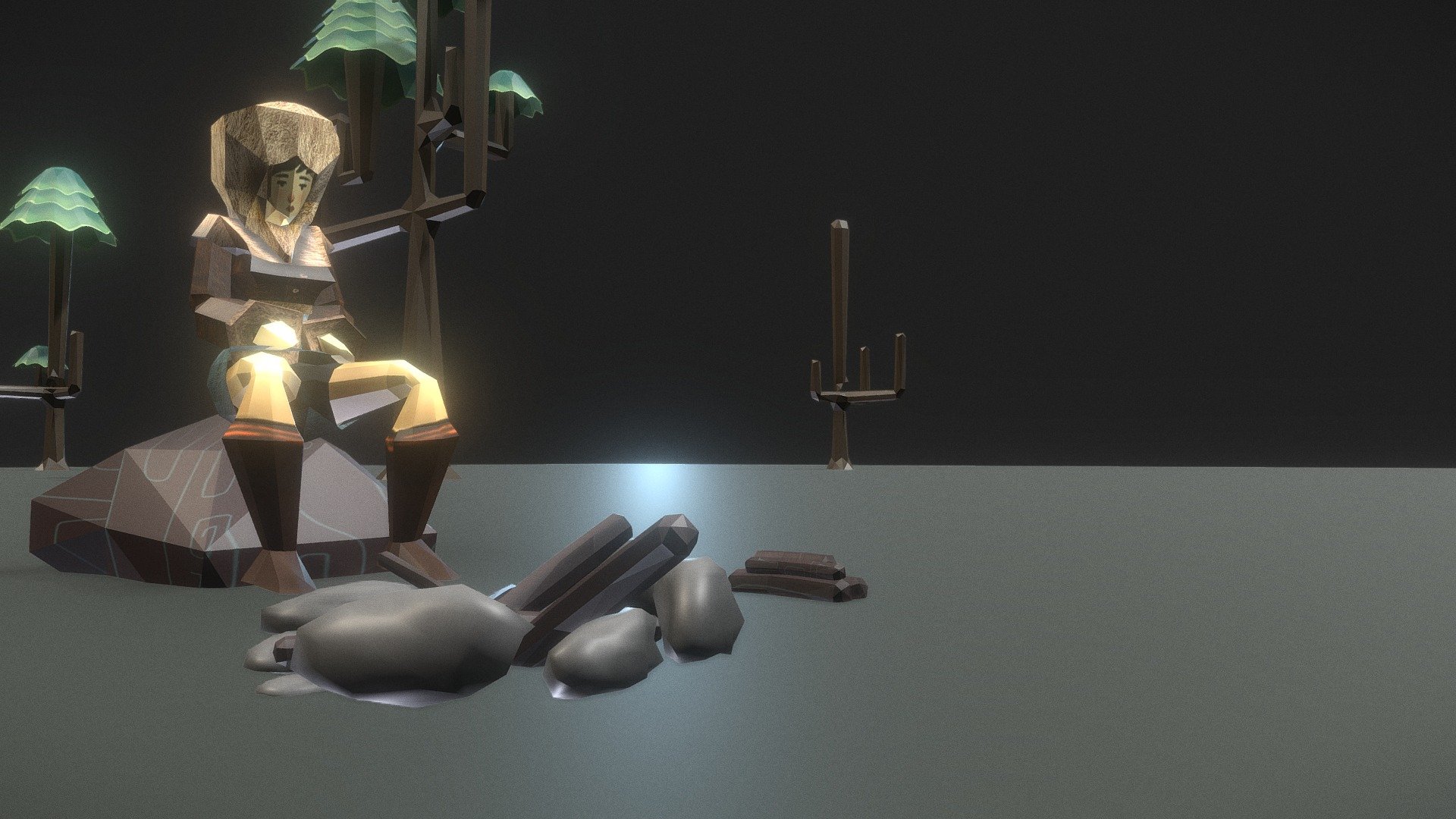 Character low poly - Pyra Game