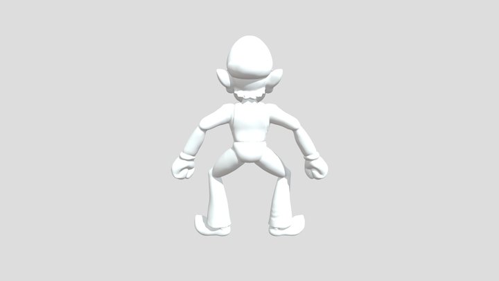 Waluigi 3D Model