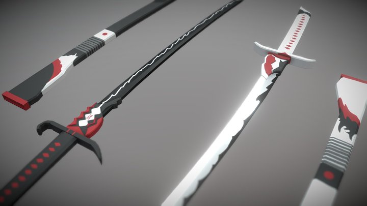 Villain And Hero Swords 3D Model