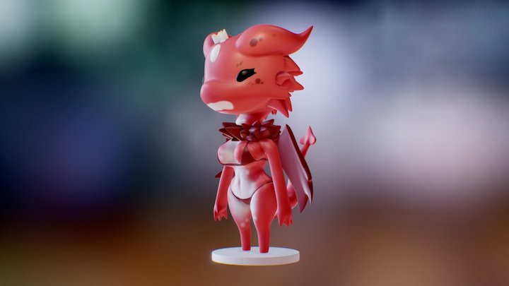 Towergirls - Dragon Princess I (For 3D Print) 3D Model