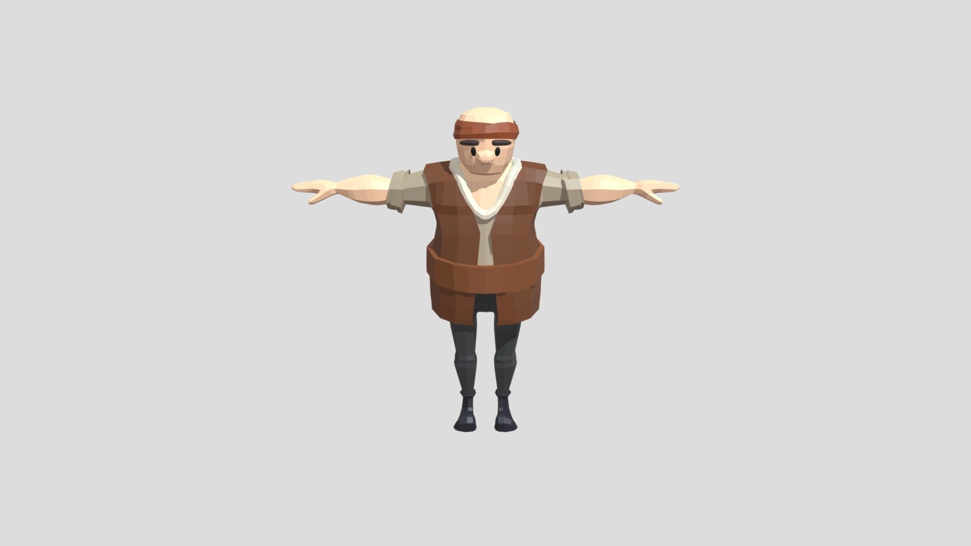 Low poly pirate
