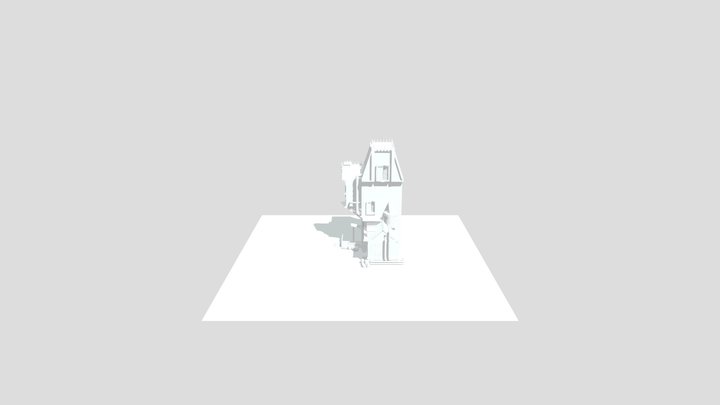 Stylized Fantasy Game Building |  House Design 3D Model