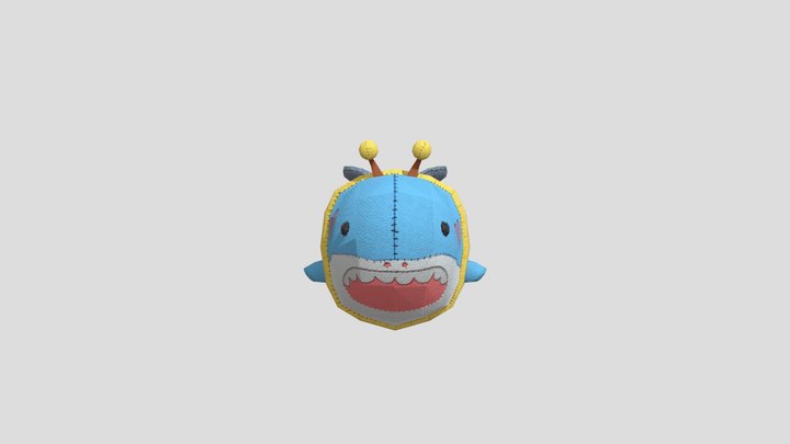 Sharkbee Plush 3D Model