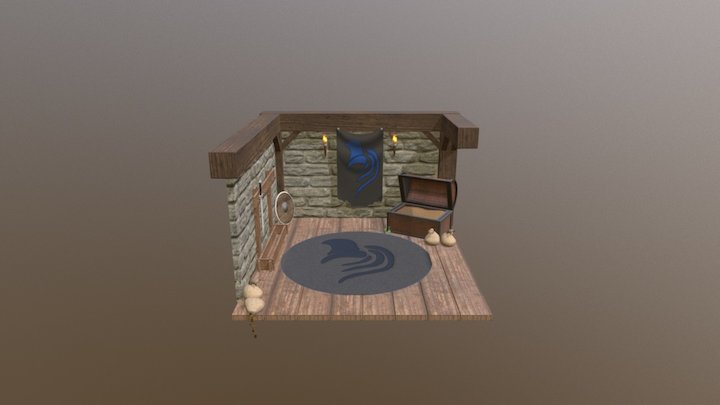 Storage Room Game Environment 3D Model