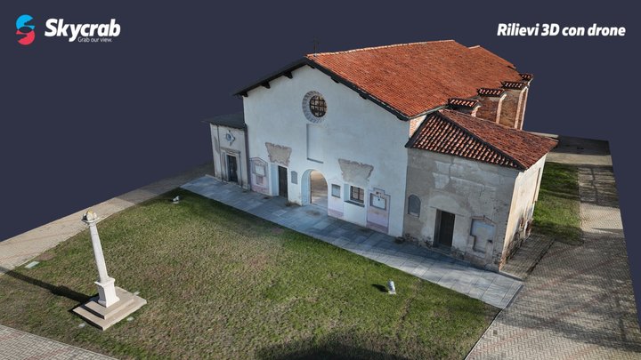 Chiesa Santa Maria di Campagna - Barengo (NO) 3D Model