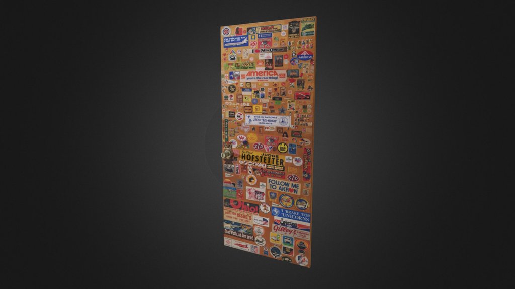Stickered Door