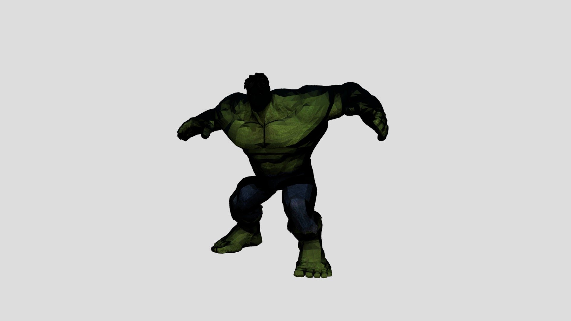 Mutant Flexing Muscles Hulk Download Free 3d Model By Mixamo