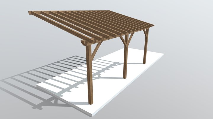 Veranda Københavns bindingsværk og tagteknik 3D Model