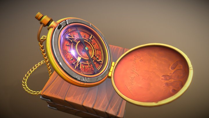 Keepsake Compass 3D Model