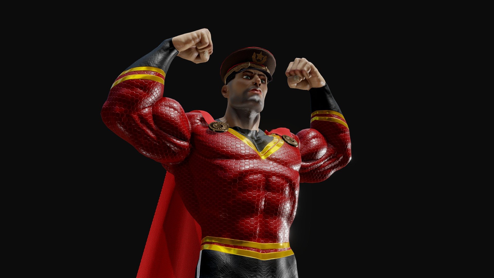 Soviet Super Hero Download Free 3D Model By Pedro Goulart (@Pebegou ...