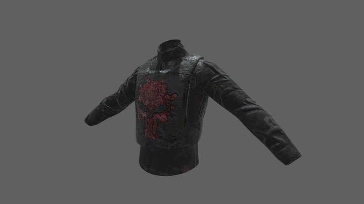 Punisher vest and shirt 3D Model