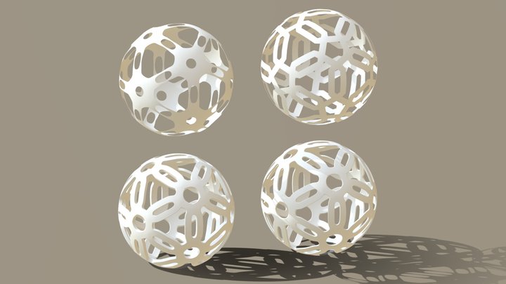 Dodecahedron Deco - Geometric Decor Ball 3D Model