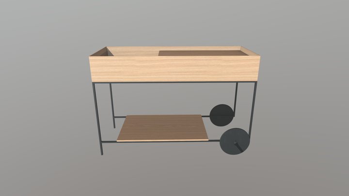 Wooding - Bar Trolley v2 3D Model
