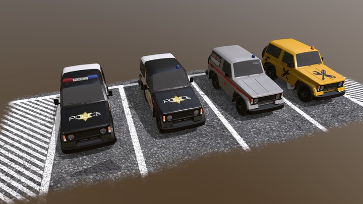 Low Poly Vehicle Mini Pack 4.1 – Modello 3D gratuito STL