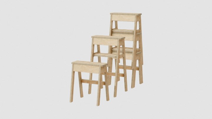 sawhorse chair 3D Model