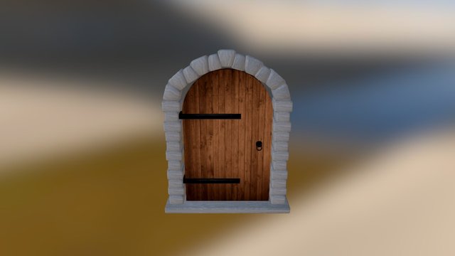 Medieval Door 3D Model