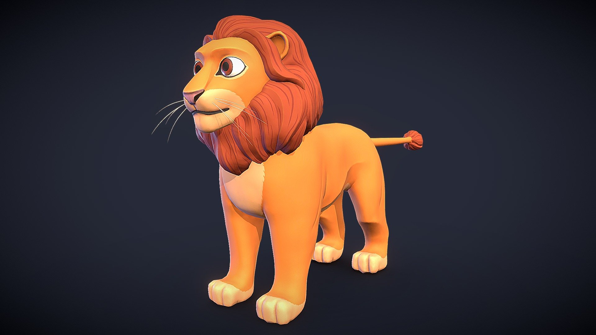 Lion - 3D model by Ramzein (@Ramzein) [b4988e0]
