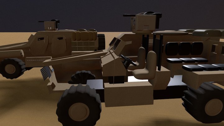 MRAP 4 Showoff 3D Model