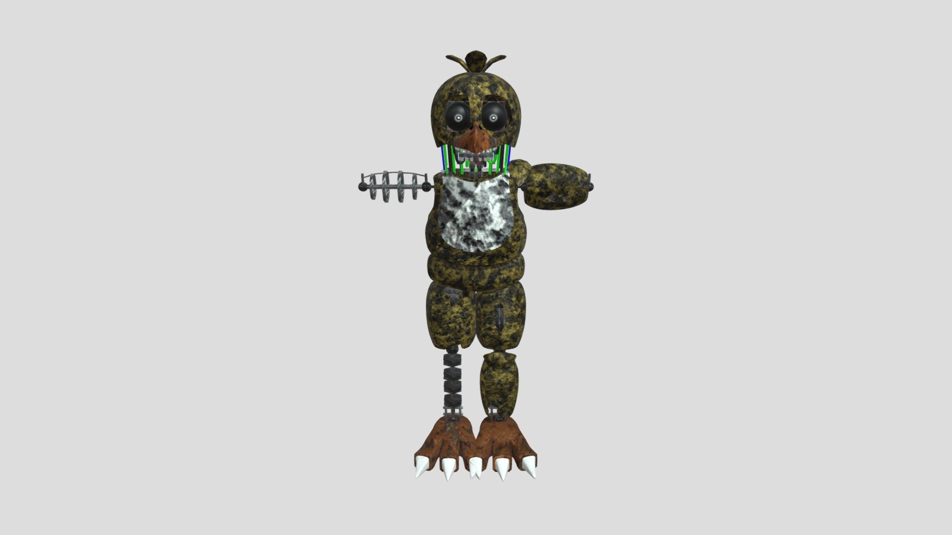 Ignited Chica - Download Free 3D model by skylajade69 [b49db15] - Sketchfab