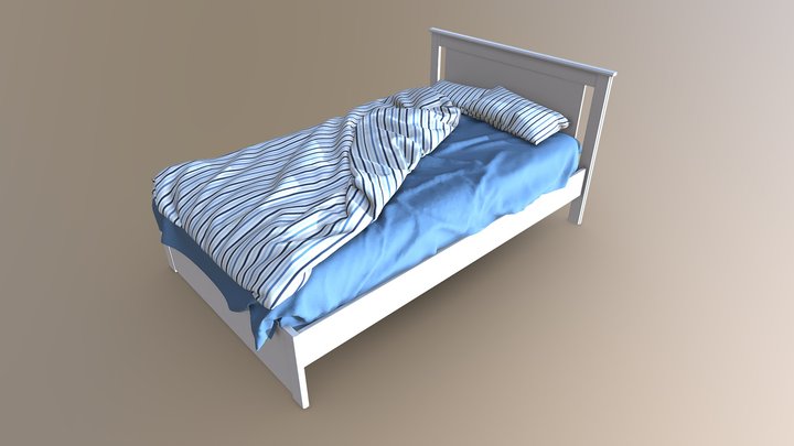 Messy Bed 3D Model