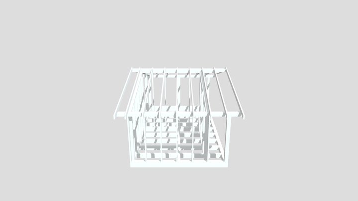 Котельная с дровником 3D Model