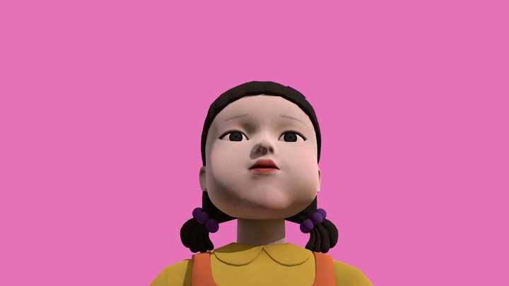 Squid Game Doll 3D Model