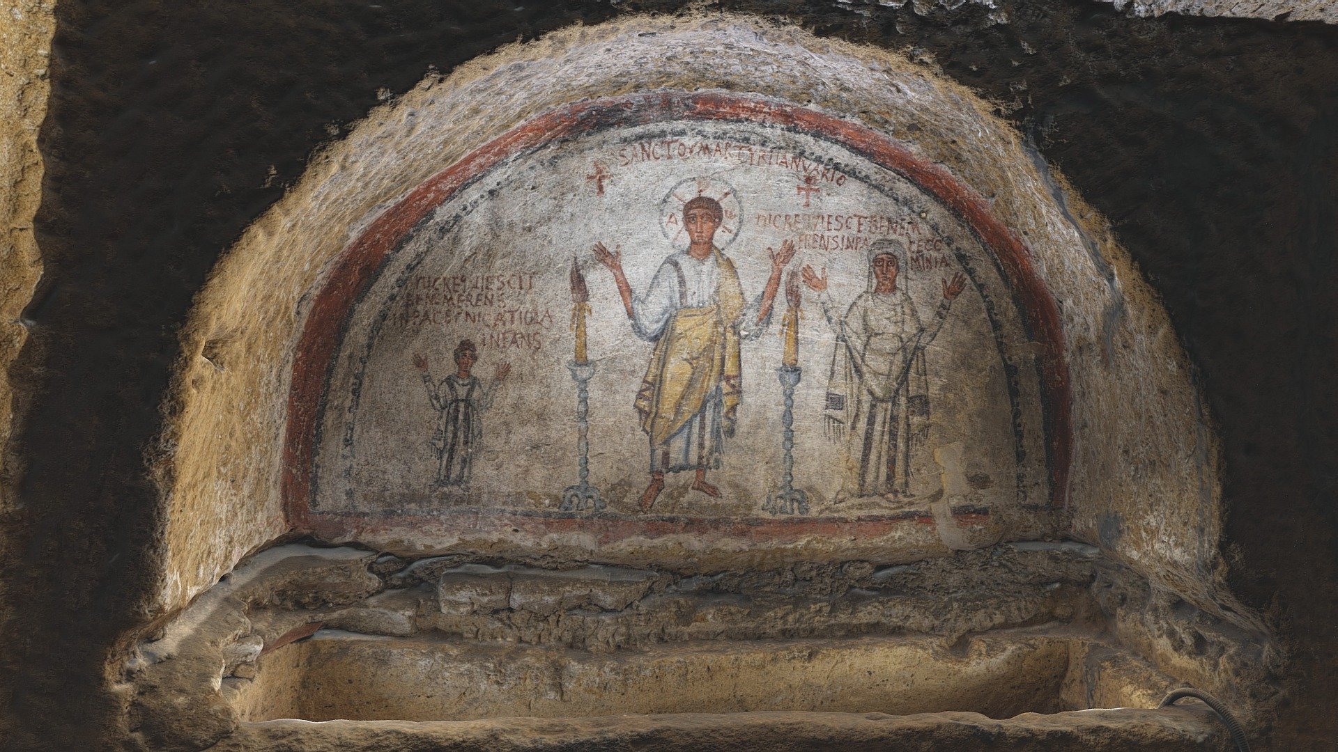 San Gennaro Catacomb Tomb and Fresco, Napoli (4)