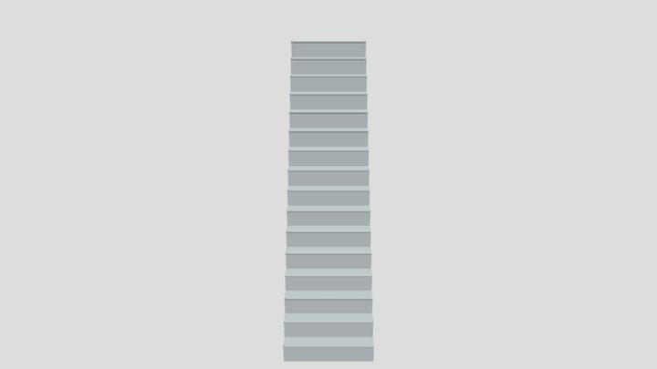 Crimson Loom Modular Staircase 3D Model