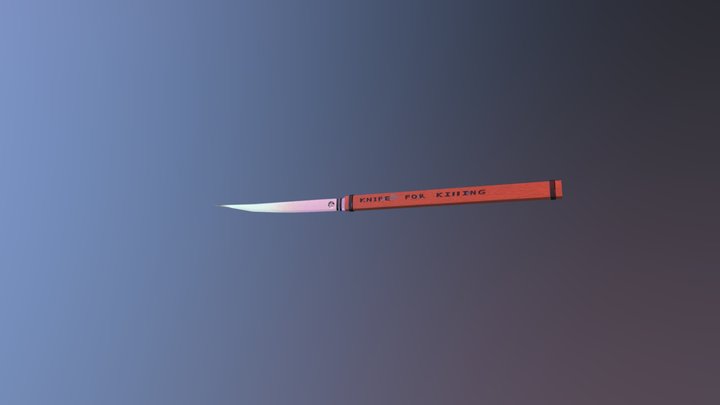 Knife for killing 3D Model