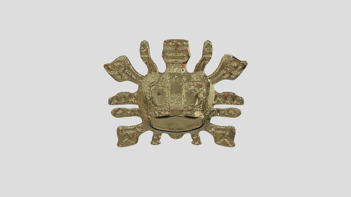 Peru Sun mask 3D Model